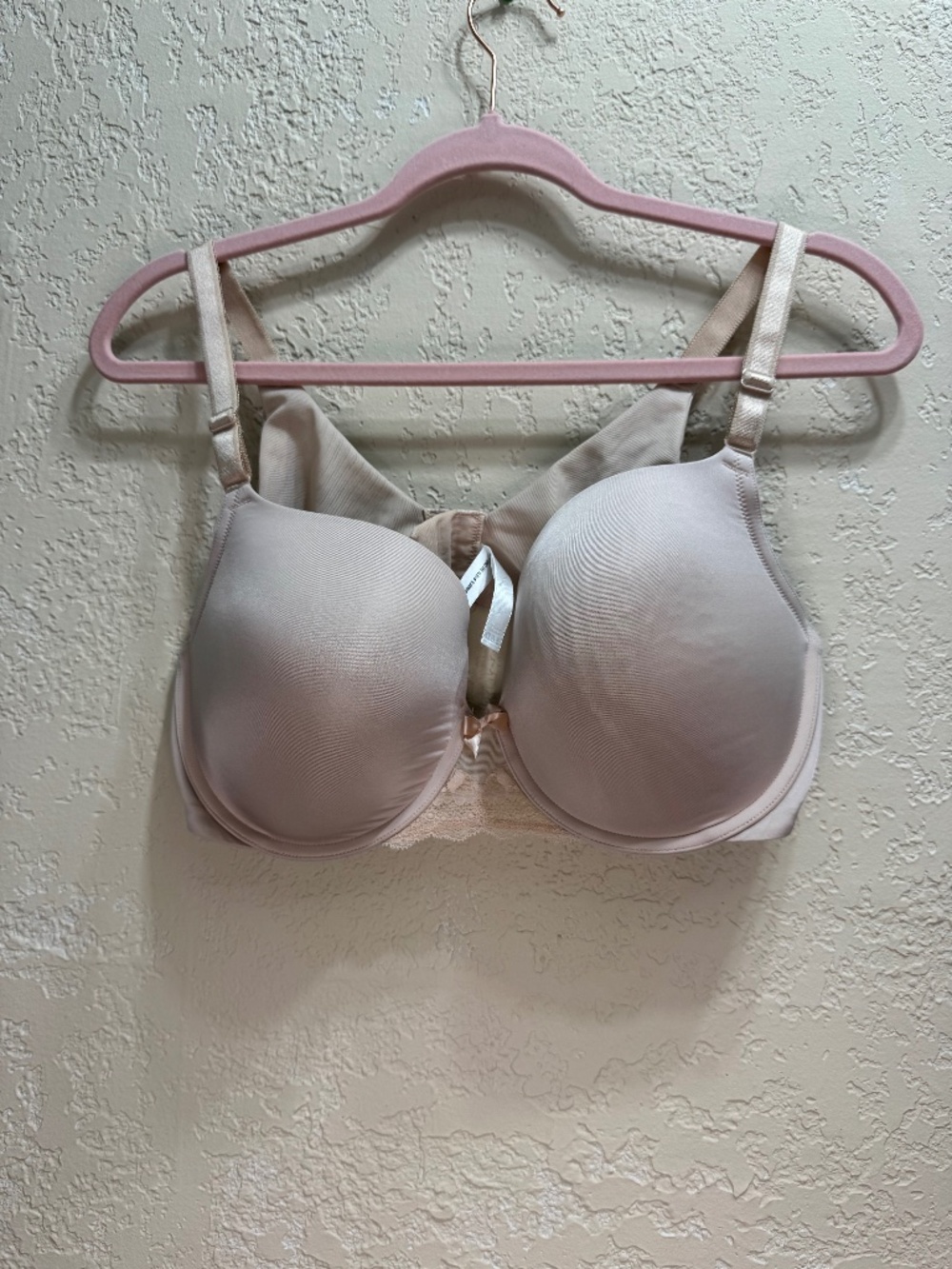 Torrid Curve 38D Nude Beige Push Up Bra Back Smoothing EUC